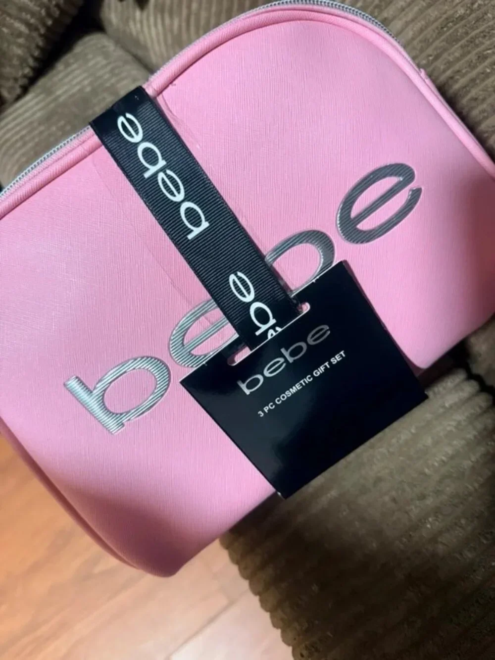 bebe Pink Cosmetic Bag Set
